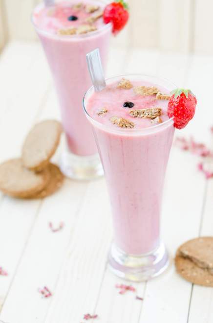 milk shake fraise banane